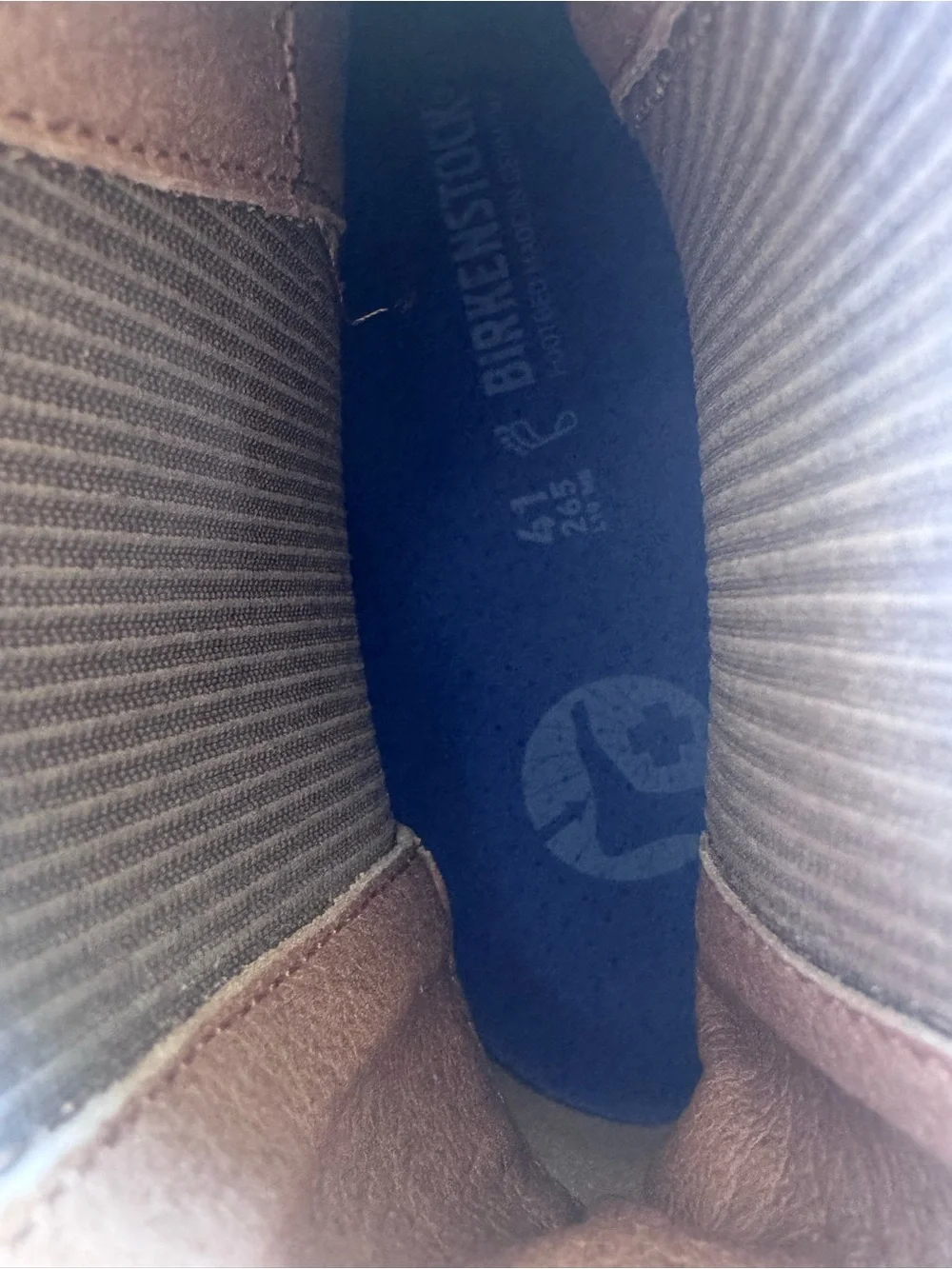 NWT Birkenstock Highwood Brown Suede Chelsea Boots EU 41 Narrow